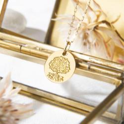 Medaille bapteme arbre de vie Augis